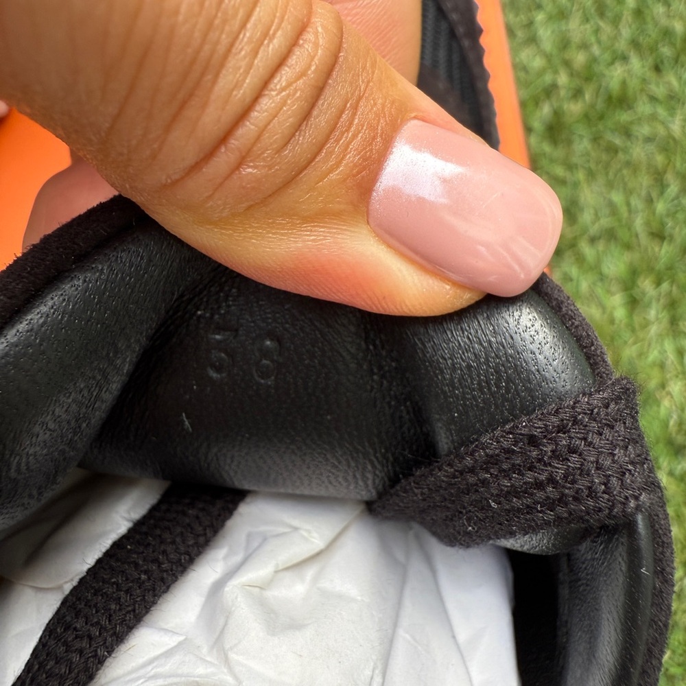 HERMES BOUNCING BLACK MESH/ SUEDE WHITE SOLE TRAINERS FASHION SNEAKERS SIZE 38 - Picture 10 of 11